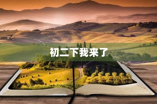 初二下我来了