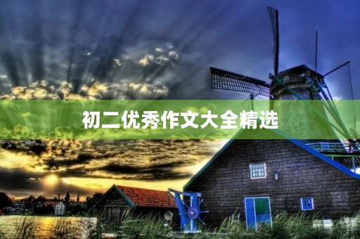 初二优秀作文大全精选 初二优秀作文大全精选