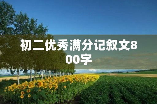 初二优秀满分记叙文800字