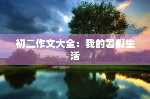初二作文大全：我的暑假生活