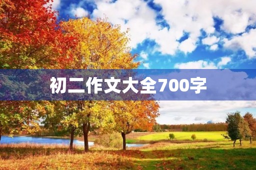 初二作文大全700字