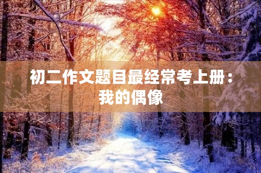 初二作文题目最经常考上册：我的偶像