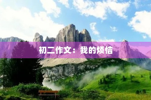 初二作文：我的烦恼