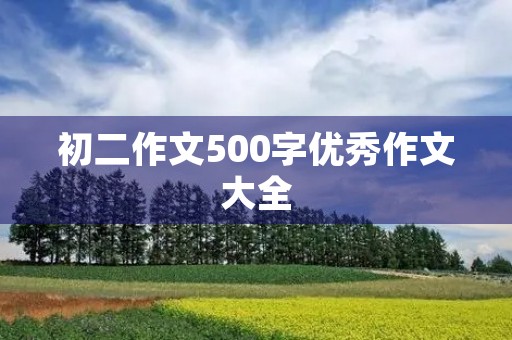 初二作文500字优秀作文大全