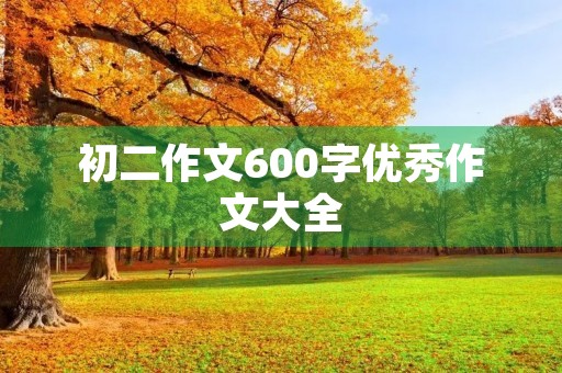 初二作文600字优秀作文大全