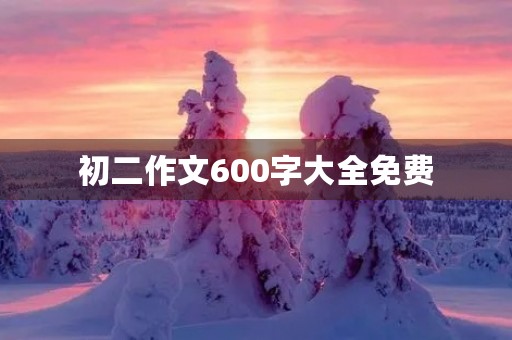 初二作文600字大全免费