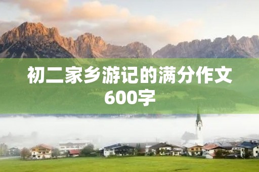 初二家乡游记的满分作文600字 初二家乡游记的满分作文600字