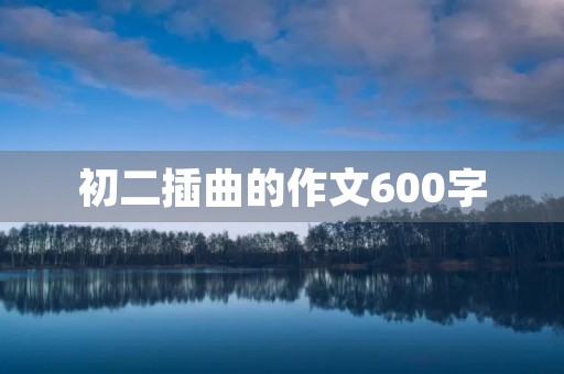 初二插曲的作文600字 初二插曲的作文600字