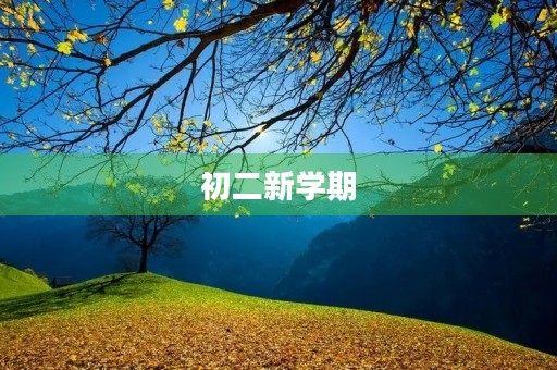 初二新学期,我要成为更好的自己 初二新学期,我要成为更好的自己