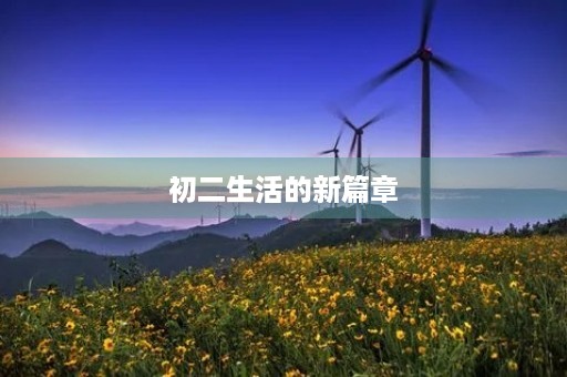 初二生活的新篇章 初二生活的新篇章