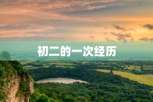 初二的一次经历