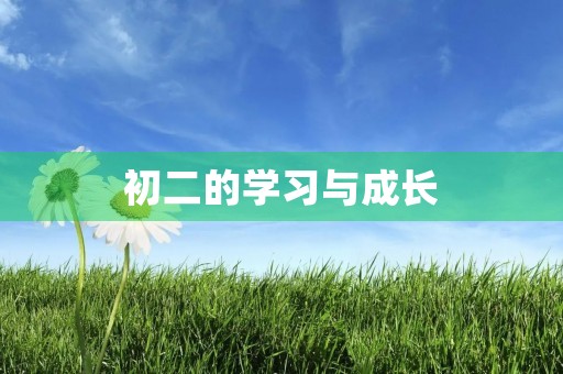 初二的学习与成长 初二的学习与成长