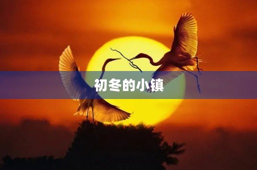 初冬的小镇