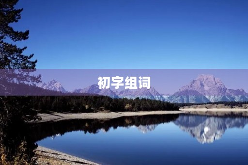 初字组词(初组词) 初字组词(初组词)