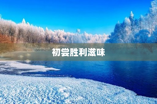 初尝胜利滋味