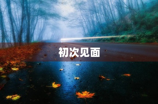初次见面,自我介绍——英语演讲稿 初次见面,自我介绍——英语演讲稿