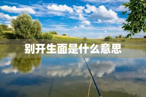 别开生面是什么意思