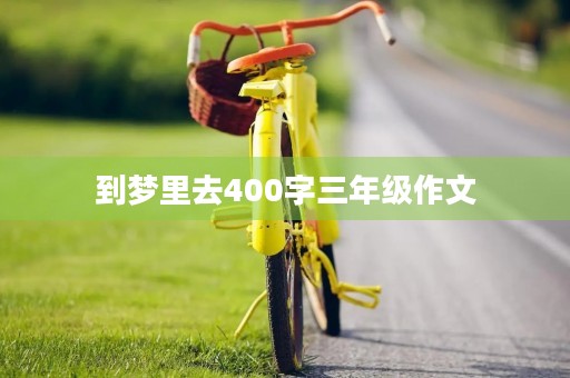到梦里去400字三年级作文