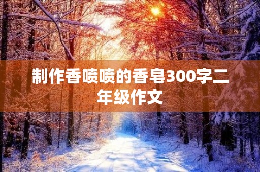 制作香喷喷的香皂300字二年级作文