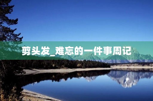 剪头发_难忘的一件事周记