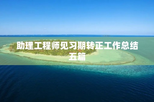 助理工程师见习期转正工作总结五篇