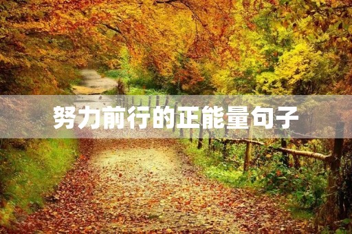 努力前行的正能量句子,努力前行的正能量句子名人名言 努力前行的正能量句子,努力前行的正能量句子名人名言