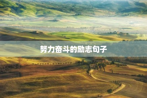 努力奋斗的励志句子(有深度有涵养的励志句子)