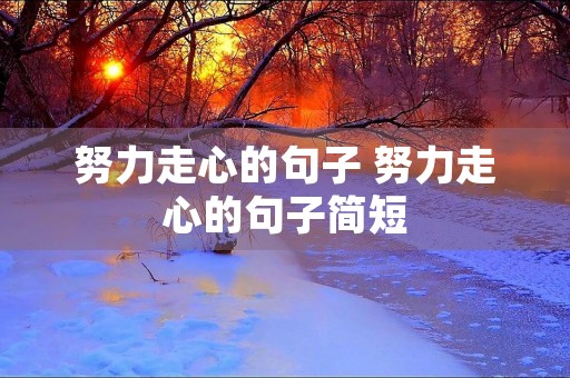 努力走心的句子 努力走心的句子简短 努力走心的句子 努力走心的句子简短