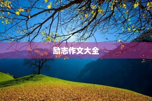 励志作文大全 励志作文大全