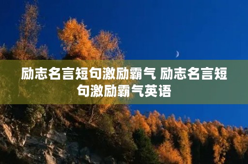 励志名言短句激励霸气 励志名言短句激励霸气英语 励志名言短句激励霸气 励志名言短句激励霸气英语
