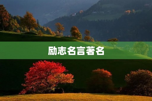 励志名言著名(励志名言著名20字) 励志名言著名(励志名言著名20字)