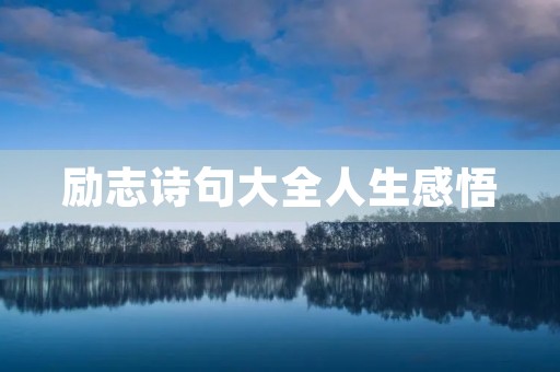 励志诗句大全人生感悟,2023最火励志金句 励志诗句大全人生感悟,2023最火励志金句