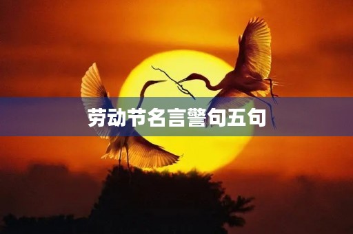 劳动节名言警句五句,劳动节名言警句五句话 劳动节名言警句五句,劳动节名言警句五句话