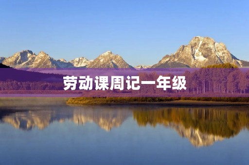 劳动课周记一年级 劳动课周记一年级