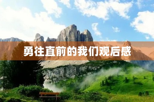 勇往直前的我们观后感