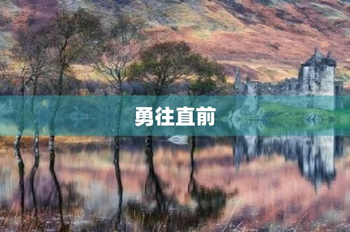 勇往直前,迎接未来 勇往直前,迎接未来