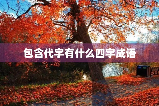 包含代字有什么四字成语