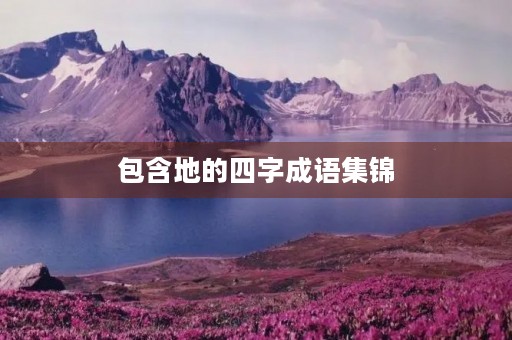 包含地的四字成语集锦
