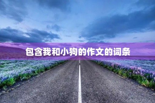 包含我和小狗的作文的词条 包含我和小狗的作文的词条
