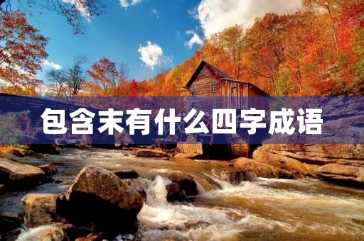 包含末有什么四字成语