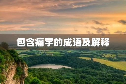 包含痛字的成语及解释