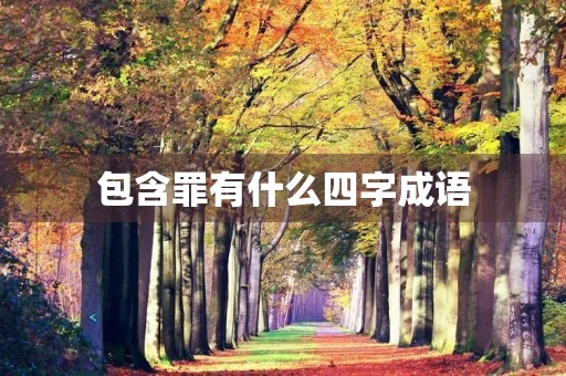 包含罪有什么四字成语