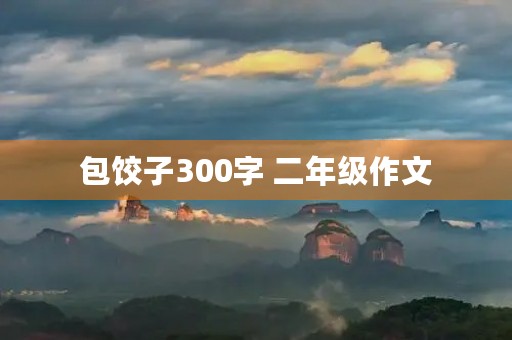 包饺子300字 二年级作文