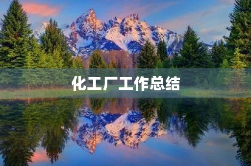 化工厂工作总结 化工厂工作总结