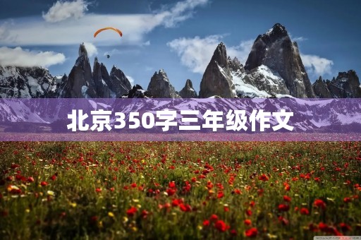 北京350字三年级作文