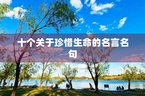 十个关于珍惜生命的名言名句(十个关于珍惜生命的名言名句英语)