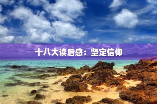 十八大读后感：坚定信仰，勇担使命