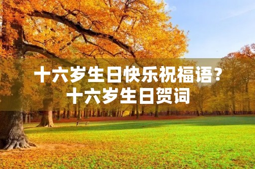 十六岁生日快乐祝福语?十六岁生日贺词