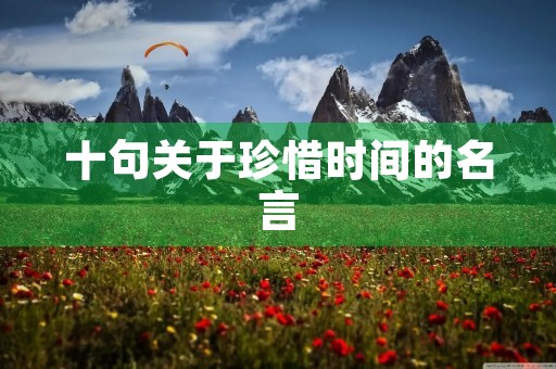 十句关于珍惜时间的名言,十句关于珍惜时间的名言名句 十句关于珍惜时间的名言,十句关于珍惜时间的名言名句