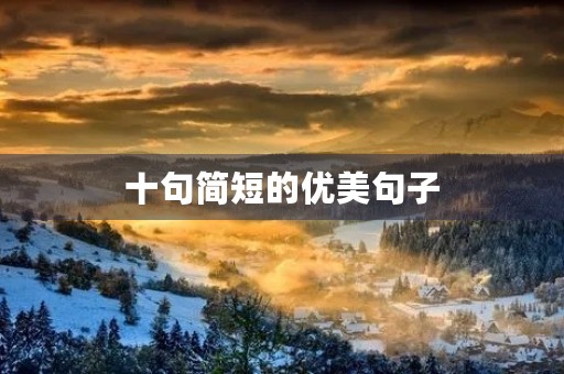 十句简短的优美句子(十句简短的优美句子比喻句) 十句简短的优美句子(十句简短的优美句子比喻句)